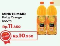 Promo Harga Minute Maid Juice Pulpy Orange 1000 ml - Yogya