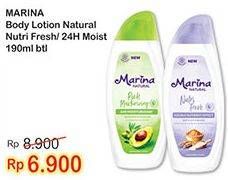Promo Harga MARINA Hand Body Lotion Nutri Fresh 190 ml - Indomaret