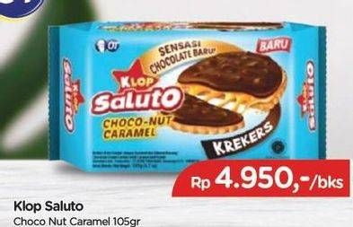 Promo Harga KLOP Saluto Choconut Caramel 105 gr - TIP TOP