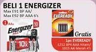 Promo Harga ENERGIZER MAX Battery AA, AAA 6 pcs - Alfamidi