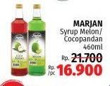 Promo Harga MARJAN Syrup Boudoin Melon, Cocopandan 460 ml - LotteMart