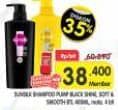 Promo Harga Sunsilk Shampoo Black Shine, Soft Smooth 400 ml - Superindo