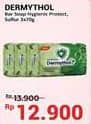 Promo Harga Dermythol Bar Soap Bio Sulfur, Hygiene Protect per 3 pcs 70 gr - Alfamidi