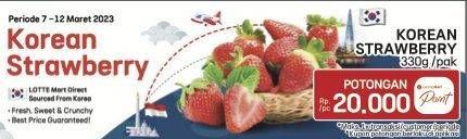 Promo Harga Strawberry Korea  - LotteMart