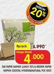 Promo Harga 365 Tissue Makan / Dapur  - Superindo