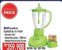 Promo Harga MIYAKO BL-151 PF/AP Blender 1.5L  - Hypermart