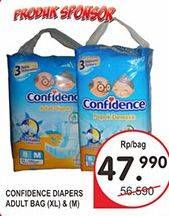 Promo Harga CONFIDENCE Adult Diapers Perekat M8, XL6  - Indomaret