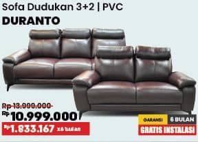 Promo Harga Courts Duranto Sofa Dudukan 3 + 2 | PVC  - COURTS