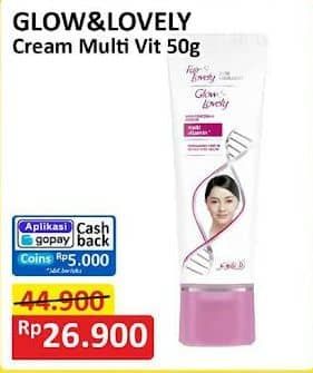 Promo Harga Glow & Lovely (fair & Lovely) Multivitamin Cream 50 gr - Alfamart