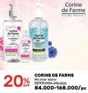 Promo Harga CORINE DE FARME Micellar Makeup Remover  - Guardian