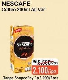 Promo Harga Nescafe Ready to Drink All Variants per 2 pcs 200 ml - Alfamart