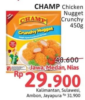 Promo Harga Champ Nugget Crunchy Nugget 450 gr - Alfamidi