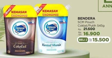 Promo Harga Frisian Flag Susu Kental Manis Cokelat, Putih 545 gr - LotteMart