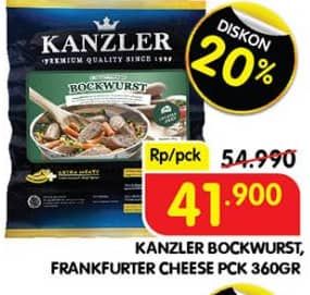 Promo Harga Kanzler Bockwurst/Frankfurter  - Superindo