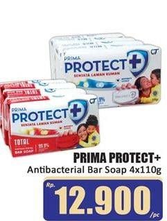 Promo Harga PRIMA PROTECT PLUS Sabun Batang Antibakterial per 4 pcs 110 gr - Hari Hari