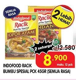Promo Harga INDOFOOD Bumbu Racik All Variants 45 gr - Superindo