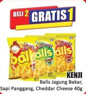 Promo Harga Kenji Balls Roasted Corn, Sapi Panggang, Cheddar Cheese 40 gr - Hari Hari