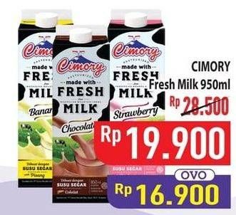 Promo Harga Cimory Fresh Milk 950 ml - Hypermart