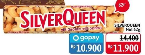 Promo Harga SILVER QUEEN Chocolate Cashew 62 gr - Alfamidi