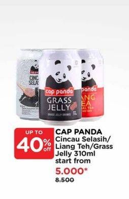 Promo Harga Cap Panda Minuman Kesehatan Cincau Selasih, Cincau, Liang Teh 310 ml - Watsons