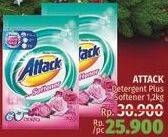 Promo Harga ATTACK Detergent Powder Plus Softener 1200 gr - LotteMart