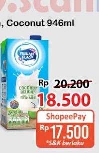 Promo Harga Frisian Flag Susu UHT Purefarm Coconut Delight 946 ml - Alfamart