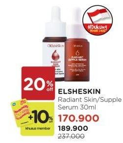 Promo Harga Elsheskin Radiant Skin Serum/Elsheskin Radiant Supple Serum  - Watsons