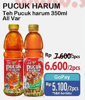 Promo Harga Teh Pucuk Harum Minuman Teh All Variants 350 ml - Alfamart