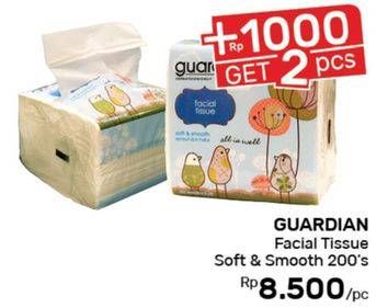 Promo Harga GUARDIAN Facial Tissue Soft & Smooth 200 pcs - Guardian