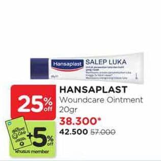 Promo Harga Hansaplast Woundcare Ointment 20 gr - Watsons