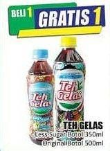 Promo Harga TEH GELAS Minuman Teh Alami Original, Less Sugar 350 ml - Hari Hari