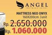 Promo Harga ANGEL Mattress Onyx 160 X 200  - LotteMart