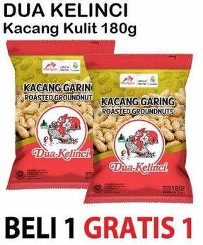 Promo Harga DUA KELINCI Kacang Garing Original 180 gr - Alfamart