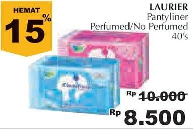 Promo Harga Laurier Pantyliner Cleanfresh NonPerfumed, Perfumed 40 pcs - Giant