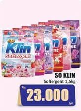 Promo Harga So Klin Softergent 1500 gr - Hari Hari
