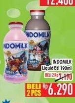 Promo Harga INDOMILK Susu Cair Botol All Variants 190 ml - Hypermart