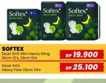 Promo Harga Softex Daun Sirih 29cm 24 pcs - Yogya