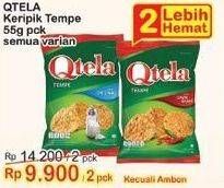 Promo Harga QTELA Keripik Tempe All Variants 55 gr - Indomaret