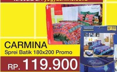 Promo Harga CARMINA Sprei Batik 180 X 200  - Yogya