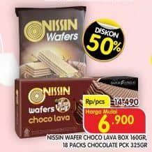 Promo Harga Nissin Wafer Choco Lava/Nissin Wafers Chocolate  - Superindo