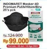 Promo Harga INDOMARET Masker 4D 25 pcs - Indomaret