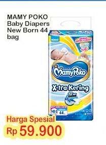 Promo Harga Mamy Poko Perekat Xtra Kering NB-S44 44 pcs - Indomaret