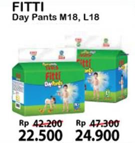 Promo Harga FITTI Day Pants M18, L18 18 pcs - Alfamart