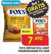 Promo Harga FOXS Heritage Oval Candy Tamarind And Ginger 125 gr - Superindo