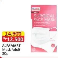 Promo Harga Alfamart Masker Adult 20 pcs - Alfamart