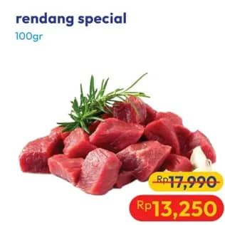 Promo Harga Daging Rendang Sapi per 100 gr - Hypermart