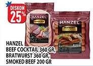 Promo Harga Hanzel Beef Cocktail/Bratwurst/Smoked Beef  - Hypermart