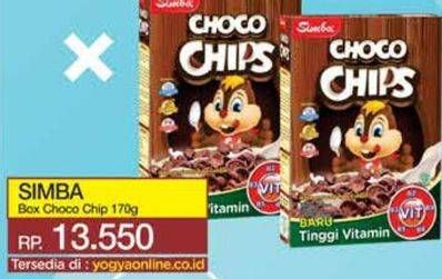 Promo Harga Simba Cereal Choco Chips Coklat 170 gr - Yogya