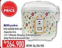 Promo Harga MIYAKO MCM-609 | Rice Cooker  - Hypermart