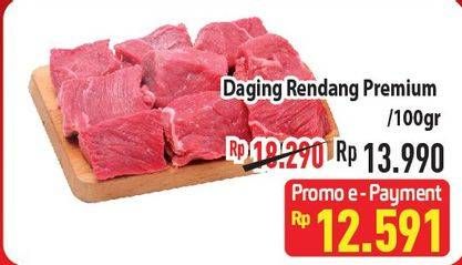 Promo Harga Daging Rendang Sapi Premium per 100 gr - Hypermart